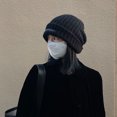 thumbnail image 2 of Sonducket Gorro de punto para hombre y mujer, gorro de senderismo portátil y transpirable para estudiantes, gorro cálido elástico a la Sombreros Marrón, 2 of 6