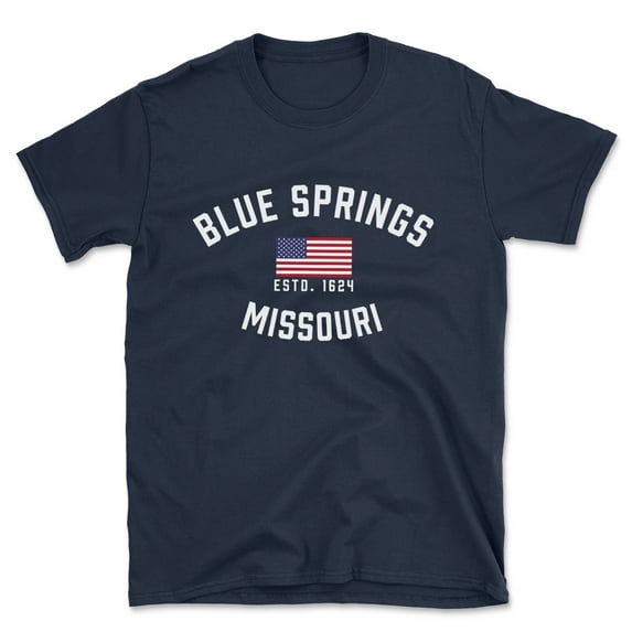Blue Springs Missouri Patriot Men's Cotton T-Shirt
