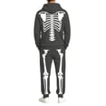 thumbnail image 3 of CONFREE Halloween Mens Sweatsuit 2 Peice Sets Hallowmas Men's Jogging Tracksuit Set Skeleton Graphic Pullover Hoodies Pants Athletic Sweat Suit for Men, 3 of 8