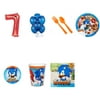 Sonic Boom Sonic The Hedgehog Party Supplies Party Pack For 16 With Red #7 Balloon