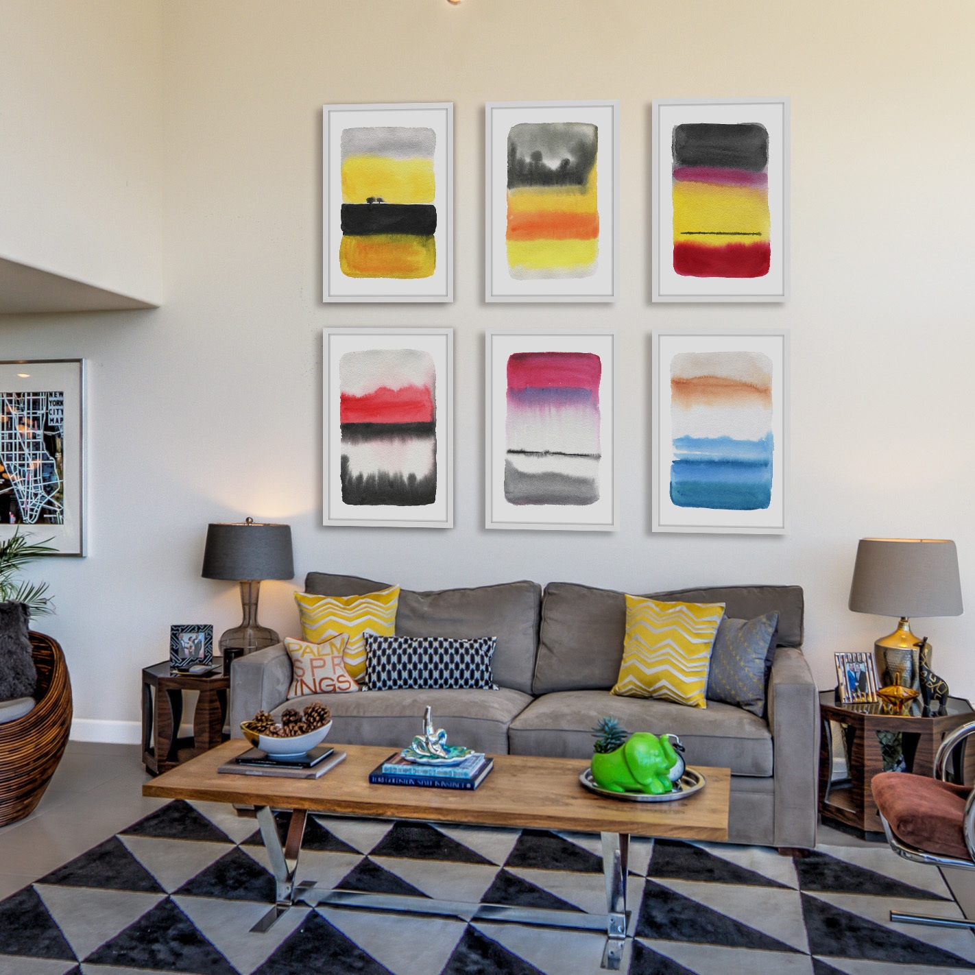 Watercolor Hexaptych