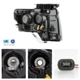 thumbnail image 2 of AKKON - Fits 2009-2014 Ford F150 [Halogen Type] Projector Black Headlights Pair w/ LED Tube DRL Parking Turn Signal, 2 of 7