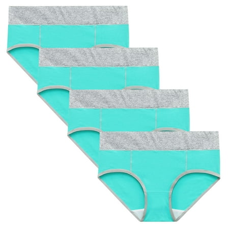

Lady Patchwork Panties Mint Green Knickers Briefs 4-Pack