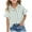Green, variant on Coerni Girls Striped Shirts Short Sleeve Summer Kids Cotton Linen Shirt Aesthetic Button Down Loose Tops Lapel Fashion