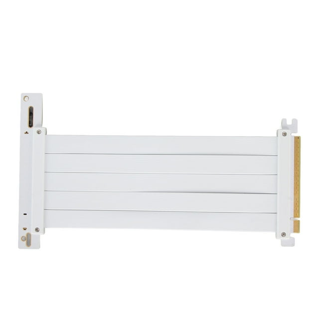 Câble d'Extension pour Carte Graphique, Riser PCIE 4.0 X16, Fente de Blindage à 90 Degrés avec Conception Mince, Taux de Transfert Élevé pour Série RTX 40, Série RTX 7000