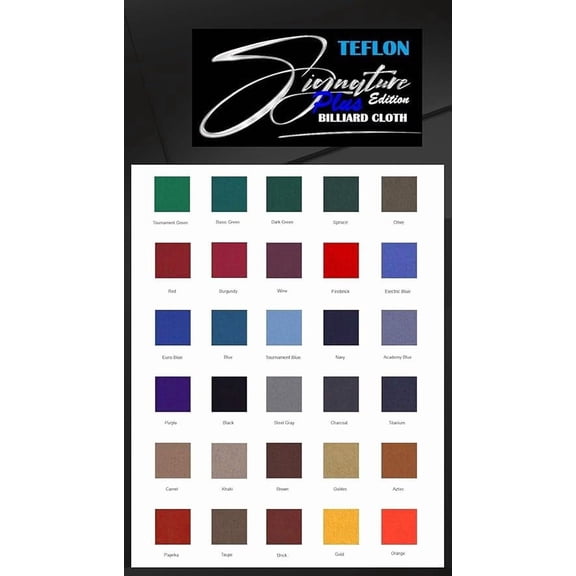DB Entertainment Company Signature Plus Edition Billiard Pool Table Fabric Cloth Bed and Rails Pre-Cut (30 Colors) 7' 8' 8'OS 9' 10' Tables (Brick, 9' Billiard Pool Table Cloth)
