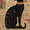 Ancient Egyptian Cat Hieroglyphics, variant on Qisvanset Violin Abstract Art Canvas Wall Art 15.75x11.81 INCHES