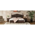 thumbnail image 5 of Furvclv Platform Bed With Wooden Slat Support 85.2 x 62.5 x 43.3 Inches (L x W x H) Queen Size Retro Style Platform Bed, 5 of 8