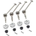 thumbnail image 1 of 4Pcs 88mm Metal Front & Rear Universal CVD Drive Shaft Car Hobby Model Replacement Parts - Silver, 1 of 3