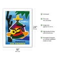 thumbnail image 2 of Mexico - France - Mexican Guitar Player in Sombrero and Poncho - Vintage Airline Travel Poster by Guy Georget c.1963 - Bamboo Fine Art 290gsm Paper Print (Unframed) 18x24in, 2 of 4