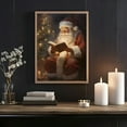 thumbnail image 4 of Vintage Christmas Wall Poster Santa Claus Retro Merry Xmas Winter Art Print for Home Holiday Decor, UNFRAMED 12x18, 4 of 6