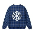 thumbnail image 6 of Lorytime Kids Sweatshirt for Christmas Unisex Snowflakes Shirt Crew Neck Long Sleeve Pullover Soft Tops Blue 2 Years, 6 of 7