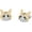 American Bobtail, variant on S925 Sterling Silver Cat Stud 11 Bareeds of Cats Earring for Women
