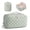 Green Checkerboard, variant on Travel Makeup Bag for Women, Large Capacity Portable Cosmetic Bags Make up Organizer Pouch with Handle, Flat Open Toiletry Bag for Toiletries, Brush