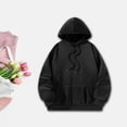 thumbnail image 1 of Sudaderas con capucha para mujer, ropa con estilo, diseño clásico con estampado de letras en la espalda, sudaderas con capucha de manga larga para uso , l L, 1 of 8