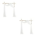 thumbnail image 3 of Guardoinrt Wedding Arch Drape Statement Beautifully Draped Arch Durable And Soft Easy Care white 2Set, 3 of 6
