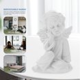 thumbnail image 2 of EIGTHTAIL Statue d'Ange Blanc Statue en Béton Figurine Commémorative Bébé, 2 of 6