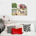 thumbnail image 5 of Orinice  Farm Animals Wall Art Prints Room Decor for Baby, Nursery, and Kids - Watercolor Farmhouse Horse Cow Sheep Pig Home Sweet Home 16x12in, 5 of 6