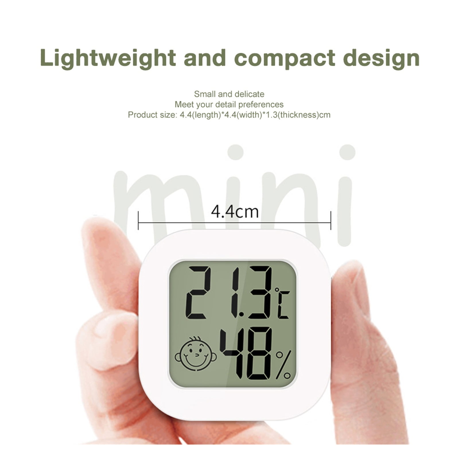 Mini LCD Digital Thermometer Hygrometer Indoor Temperature Home Gauge Humidity Meter White