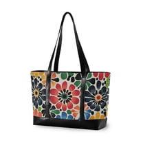 FORMRS Laptop Tote Bag for Women with 15.6" Computer Compartments Handbag, Dark Floral