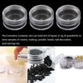 thumbnail image 3 of 50 Sample Jars, Empty Cosmetic Jars, Clear Round Travel Jars for Creams and Powders, Small Sample Jars with Lids (White), 3 of 8
