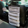 thumbnail image 3 of CAROOTU Super Tool Roll Up Bag for Car With 5 Zipper Up Small Bag Suspension Canvas Storage Pouch Auto Inner, 3 of 8