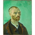 thumbnail image 2 of Vincent van Gogh 12x14 Gold Ornate Wood Frame and Double Matted Museum Art Print Titled - Self Portrait (Dedicated to Paul Gauguin) (1888), 2 of 4