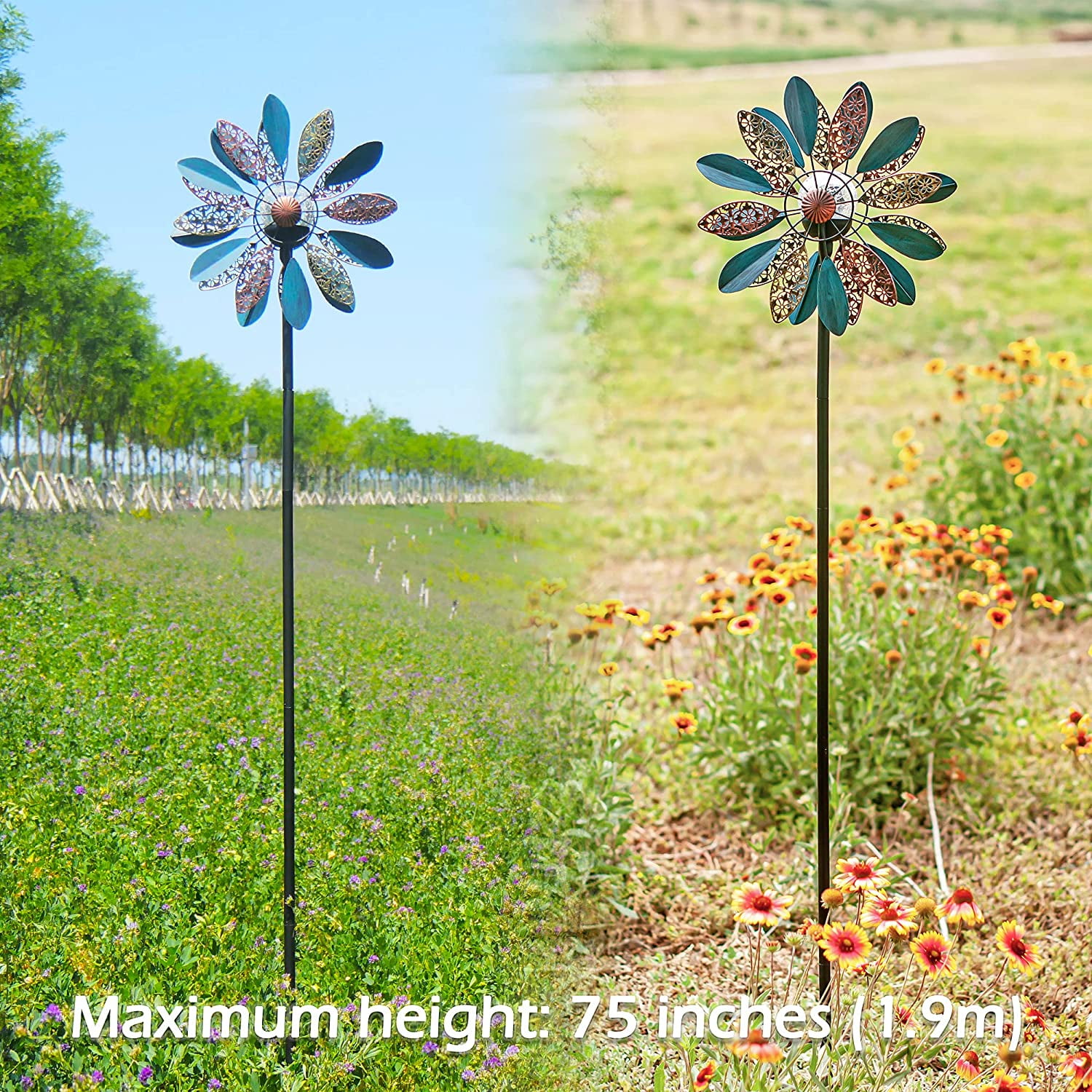 See description Rainbow Flower Sunflower Tulip Fidget Spinner ONE-WAY bearing 