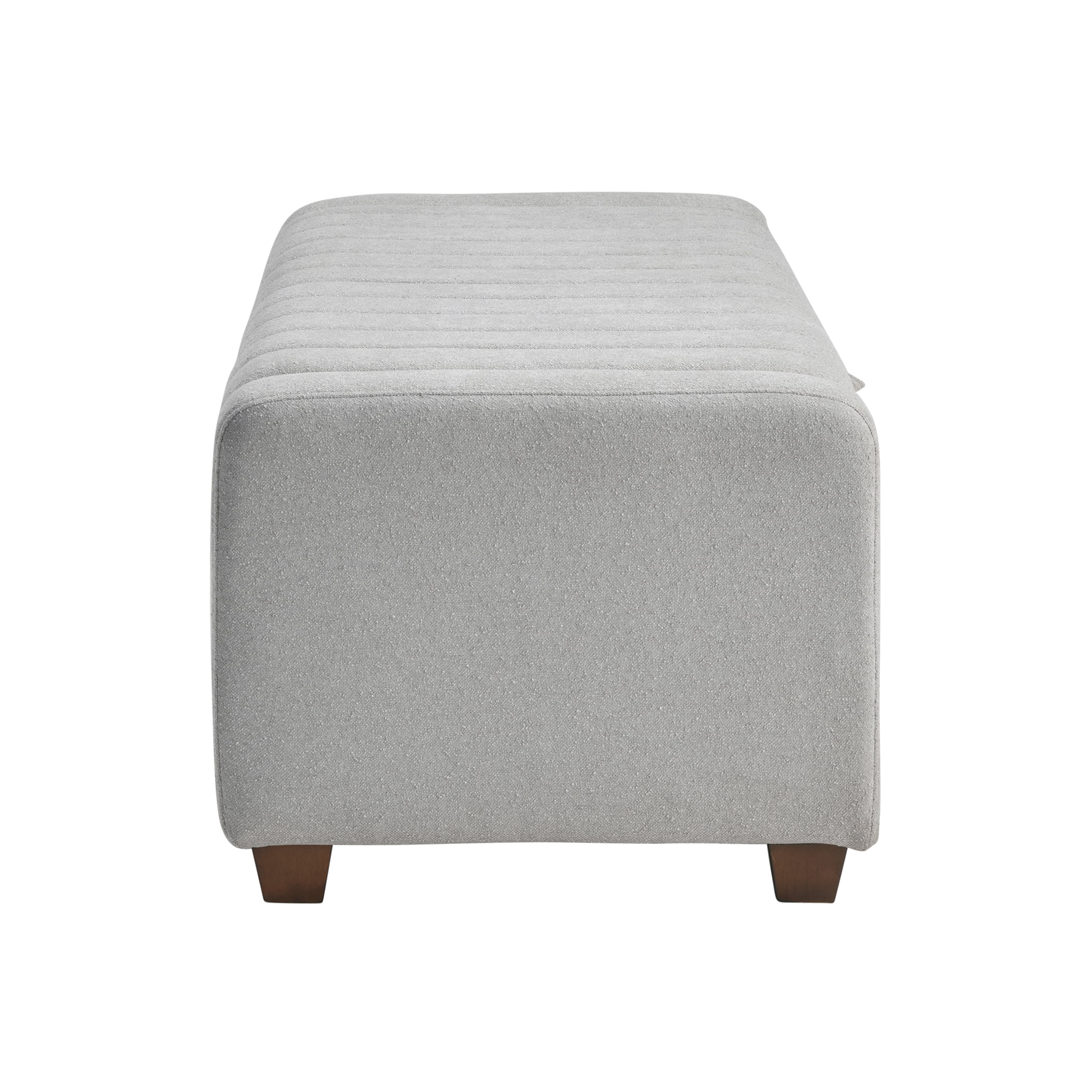 OakvillePark Millbranch Boucle Lift Top Storage Bench, Gray