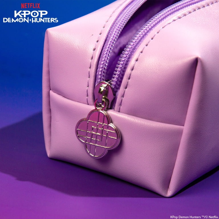 Netflix KPop Demon Hunters HUNTR/X Lavender Pencil Pouch - Walmart.com