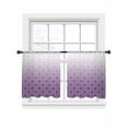 thumbnail image 2 of Abstract Texture Sheer Curtains 54 Inches Long 2 Panels Classic Purple Gradient Line Light Filtering Semi Sheer Window Curtains Drapes for Bedroom Living Room 52"x54", 2 of 7