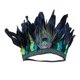 thumbnail image 2 of de estilo nacional con corona de s para espectáculo de danza gitana burlesca Mardi Gras Adultos Verde Hugo Cintas para el pelo, 2 of 7