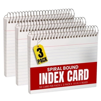 index card binder 4x6 Discbound Cards | Lined | 3x5, 4x6, 5x8 durable material Flashcard Binder for 4x6 Index