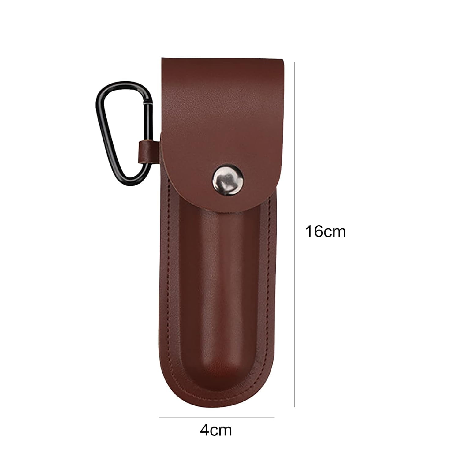 Wood Auger Drill Bit, Survival Settlers Tools Scotch Eye Bushcraft Gear And Equipment Manual Peg Hole Maker Multitool With Leather Case For Camping Outdoor Backpack (Brown), 6.3*1.57