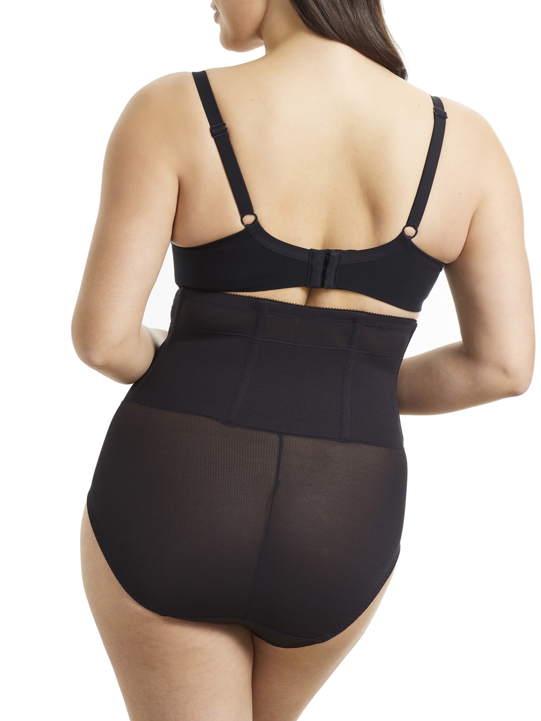 Cupid Women's Extra Firm Control Waist Cinching Shapewear Brief with Satin Deluster Panels - image 2 of 3