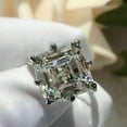 thumbnail image 2 of 2.50 CT Asscher Cut Lab-Created Diamond Womens Engagement Ring 14K White Gold Plated Sterling Silver, 2 of 4