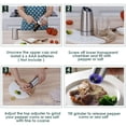 thumbnail image 4 of Cowin 2 Piece Set Electric Salt and Pepper Grinder Set , Adjustable Coarseness Mill Grinders Stainless Steel, 4 of 9