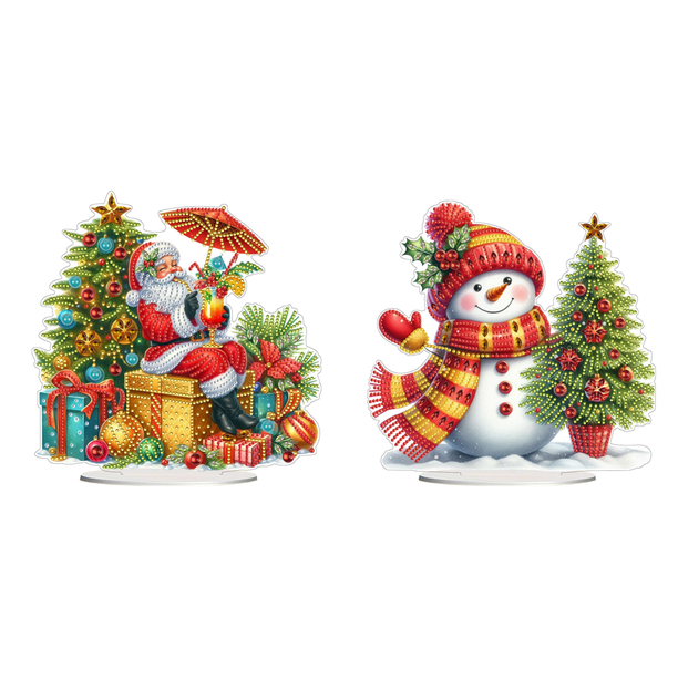 Adornos Escritorio Diamantes Imitación Papá Noel Navidad Forma Especial Acrílico