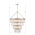 thumbnail image 5 of EMO-5409-MG Crystorama Lighting Emory - 22 Light Chandelier-55.25 Inches Tall and 40 Inches Wide-Modern Gold Finish, 5 of 11
