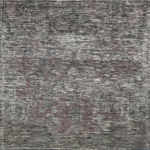Ahgly Company Indoor Square Traditional Charcoal Gray Persian Area Rugs, 5' Square