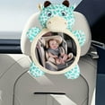 thumbnail image 3 of Fnochy Infant Stroller Rearview Mirror, Baby Car Toy, Soft Fluff Fabric, Interactive Entertainment, Sensory Development - Perfect for Infant Car Rides and Child Seats, 3 of 5