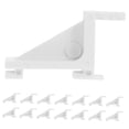 thumbnail image 6 of Raindrops  15 Pcs Plastic Shelf Clip Small Crisper Fridge Replacement White, 6 of 7
