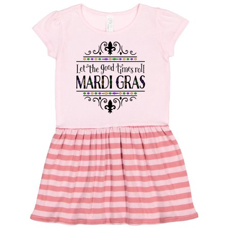 

Inktastic Let the Good Times Roll Mardi Gras Gift Toddler Girl Dress