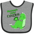 thumbnail image 3 of Inktastic Mommy's Little Dragon Boys or Girls Baby Bib, 3 of 4