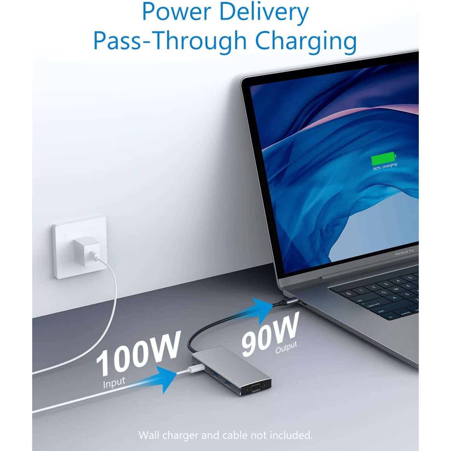 USB C Hub, USB C Docking Station, 8 in 1 USB C Hub Dual Monitor Multiport Adapter with 100W PD, 4K HDMI, 1Gbps Ethernet, 2 USB 3.0 Ports, SD/TF Card Reader, Compatible with MacBook Pro Air and More