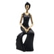 thumbnail image 5 of Figura de resina para dormitorio, boda, sala de estar, estatua romántica para amantes. Chica negra, 5 of 9