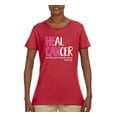 thumbnail image 2 of Faith Jesus Believe Awareness Womens Graphic T-Shirt, Red, Medium, 2 of 3