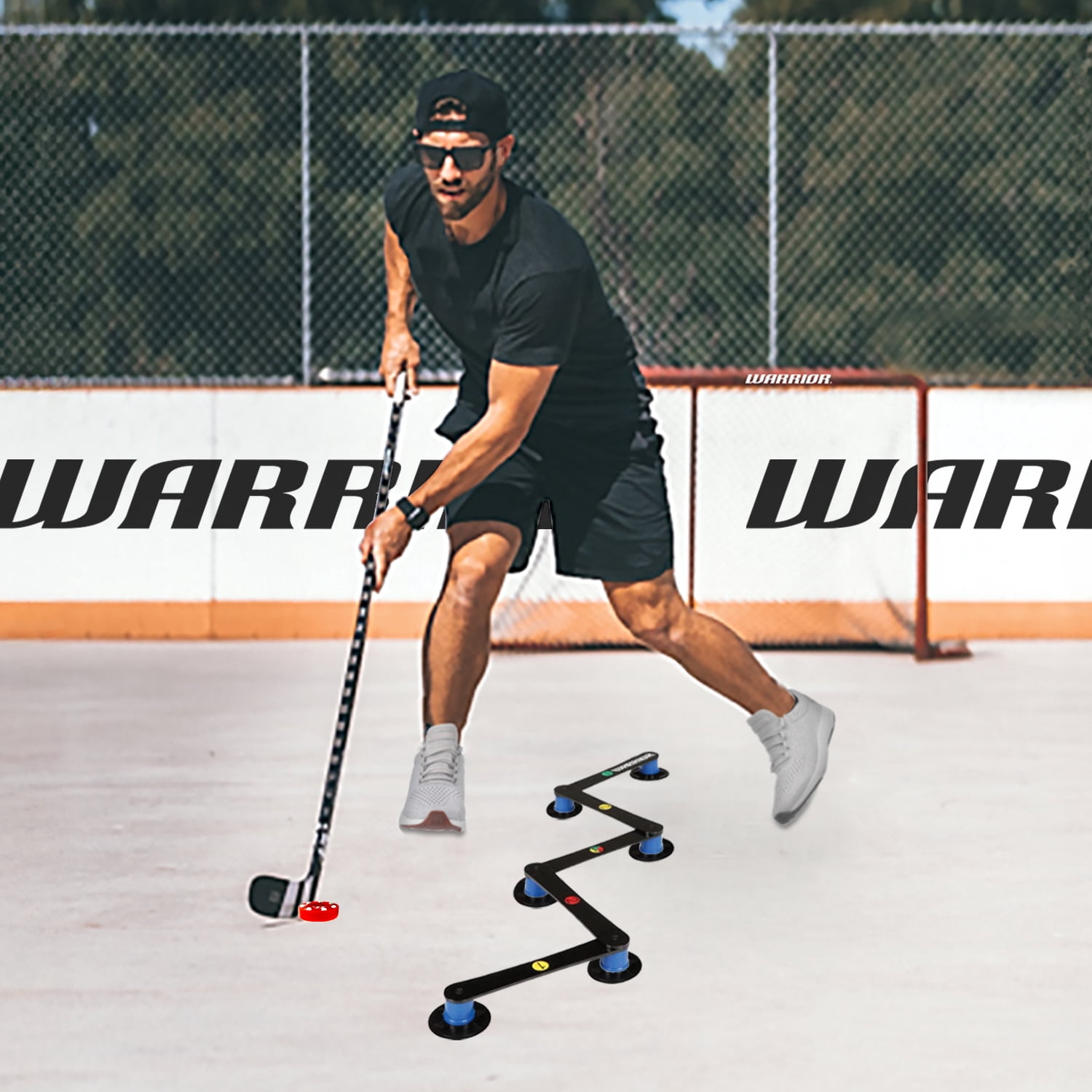 Warrior 5 Section Stick-handling Dangler + Puck