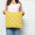 thumbnail image 2 of Yellow Morocco Pillow Covers 26x26 Inch Decorative Throw Pillow Cover, Bohemia Nation Abstract Geometric Motifs Sofa Pillowcases Accent Cushion Case Home Decor Bedroom Living Room, 2 of 6