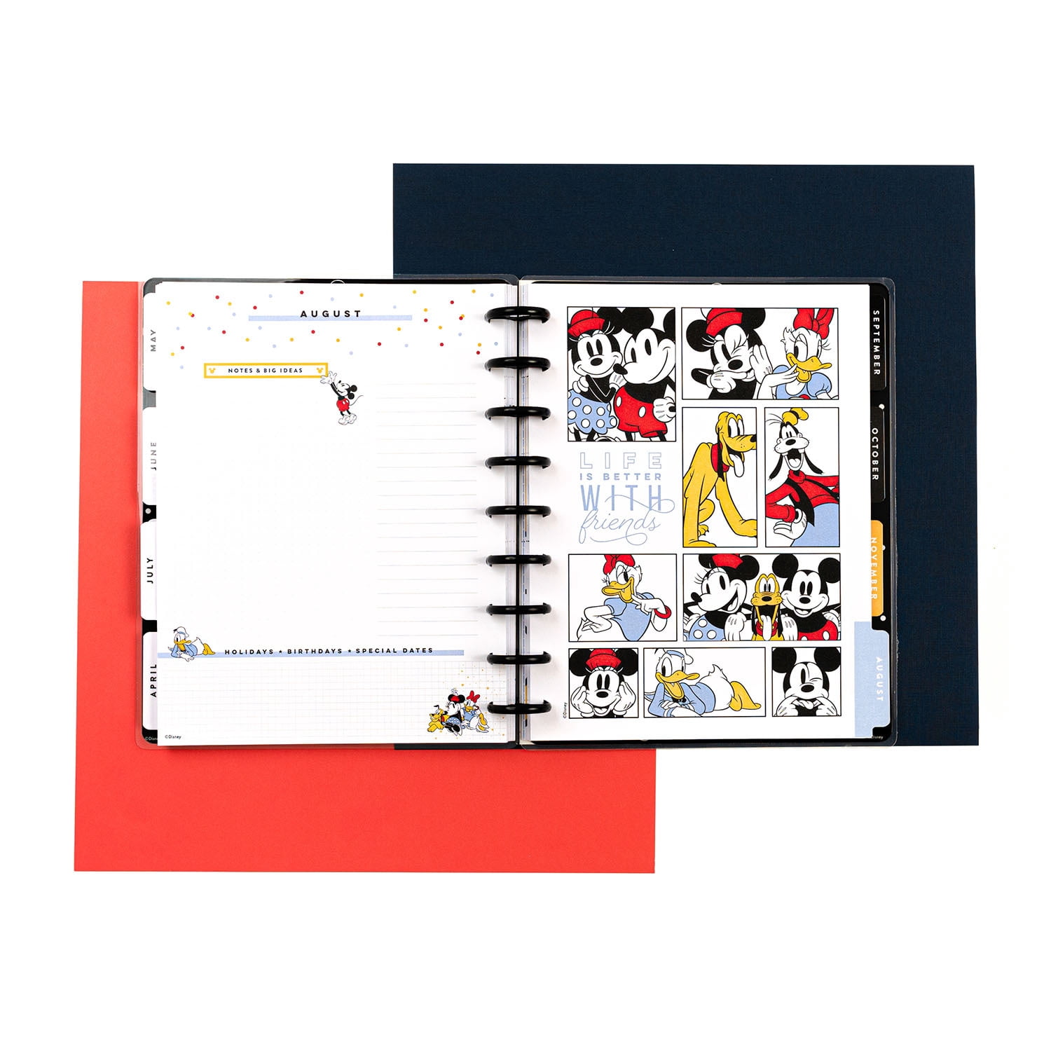 The Happy Planner, Disney, Squad Goals II Classic 12 Month Planner, 2022, 7.75"x 0.563"x 9.75"